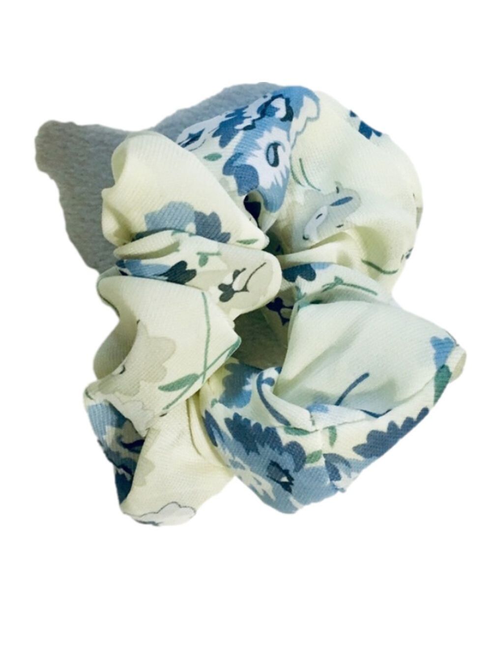 Chiffon Yellow Chiffon Floral Hair Scrunchie NEW